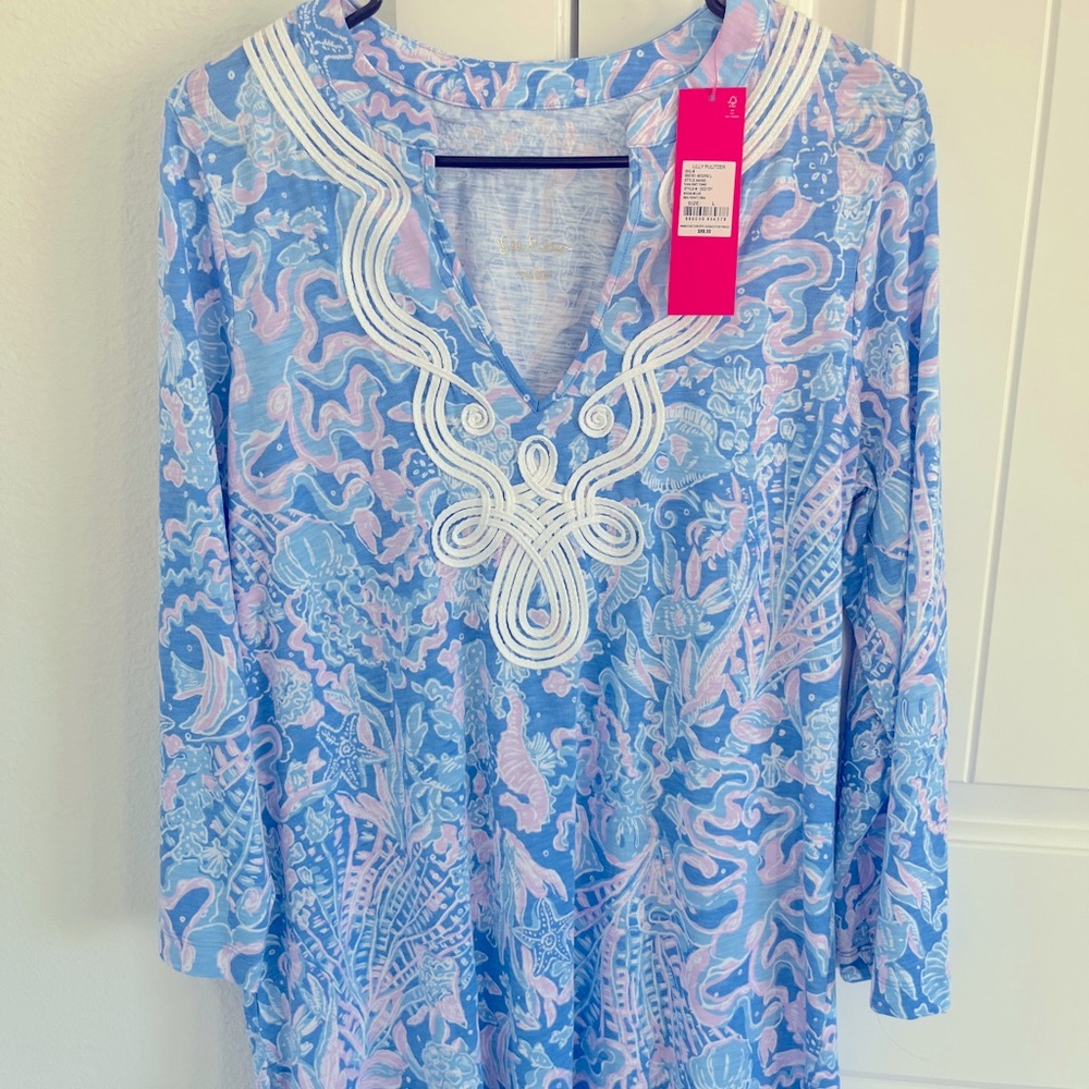 Lilly Pulitzer KAIA Knit Tunic, NWT. Color- Blue